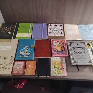 Lot of 15+ new unique high quality blank journals of a wide variety